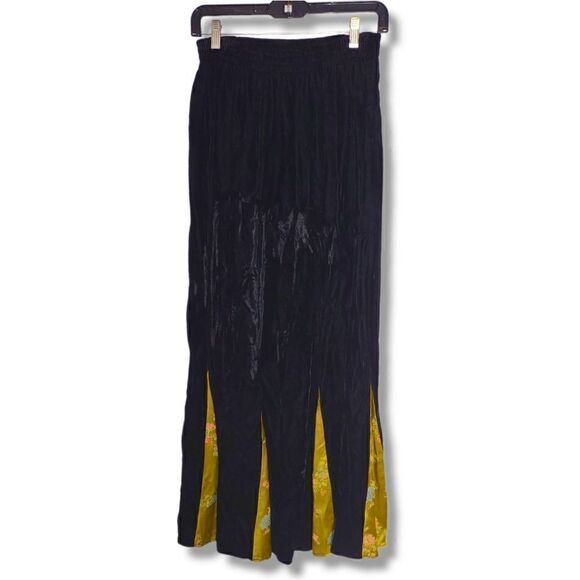 Vtg Toots Dierre Womens‎ Sz Medium Black Velvet 2 Pc Jacket Maxi Skirt - Picture 4 of 15
